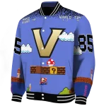 personalized vanderbilt commodores mario blocks blue black varsity jacket best selling