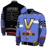 personalized vanderbilt commodores mario blocks blue black varsity jacket best selling
