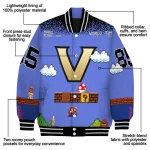 personalized vanderbilt commodores mario blocks blue black varsity jacket best selling