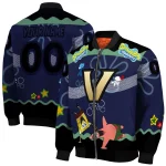 personalized vanderbilt commodores spongebob playtime black blue bomber jacket best selling