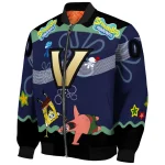 personalized vanderbilt commodores spongebob playtime black blue bomber jacket best selling