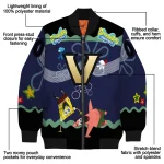personalized vanderbilt commodores spongebob playtime black blue bomber jacket best selling