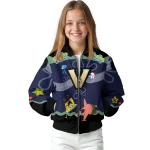 personalized vanderbilt commodores spongebob playtime black blue bomber jacket best selling