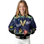 personalized vanderbilt commodores spongebob playtime black blue varsity jacket best selling