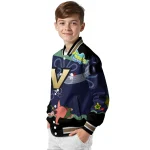 personalized vanderbilt commodores spongebob playtime black blue varsity jacket best selling