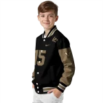 personalized vanderbilt commodores team patch black varsity jacket best selling
