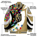 personalized vegas golden knights stars and stripes slashes tan varsity jacket best selling