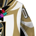 personalized vegas golden knights stars and stripes slashes tan varsity jacket best selling