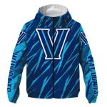personalized villanova wildcats abstract streaks navy windbreaker jacket best selling