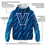 personalized villanova wildcats abstract streaks navy windbreaker jacket best selling