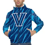 personalized villanova wildcats abstract streaks navy windbreaker jacket best selling