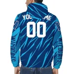 personalized villanova wildcats abstract streaks navy windbreaker jacket best selling
