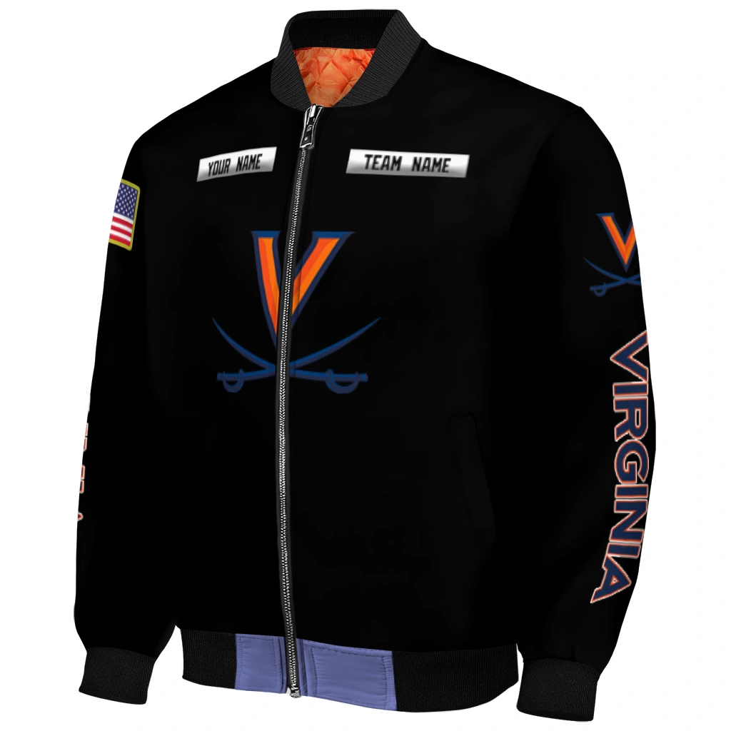 personalized virginia cavaliers american flag skull black bomber jacket fashion forward personalized virginia cavaliers american flag skull black bomber jacket fashion forward