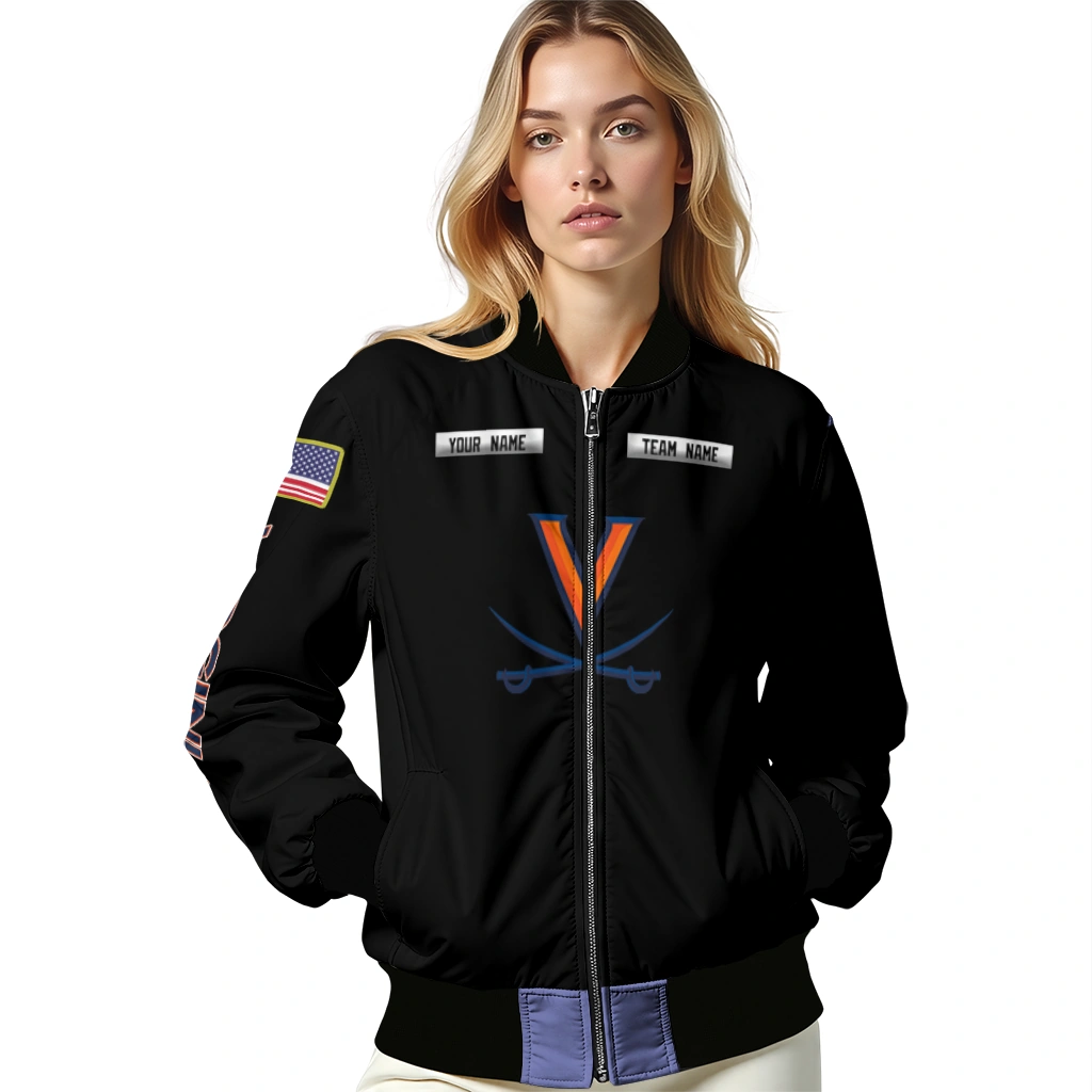 personalized virginia cavaliers american flag skull black bomber jacket latest model personalized virginia cavaliers american flag skull black bomber jacket latest model