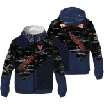 personalized virginia cavaliers arrow matrix blue black windbreaker jacket best selling