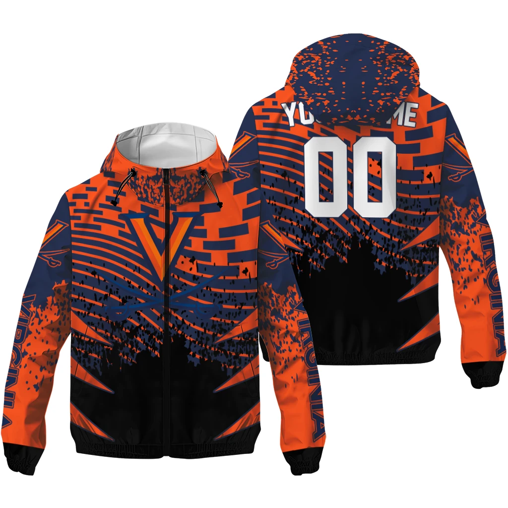 personalized virginia cavaliers brick motion blue black windbreaker jacket high quality personalized virginia cavaliers brick motion blue black windbreaker jacket high quality
