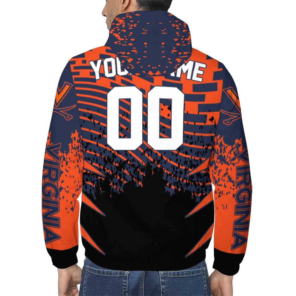 personalized virginia cavaliers brick motion blue black windbreaker jacket trendy personalized virginia cavaliers brick motion blue black windbreaker jacket trendy