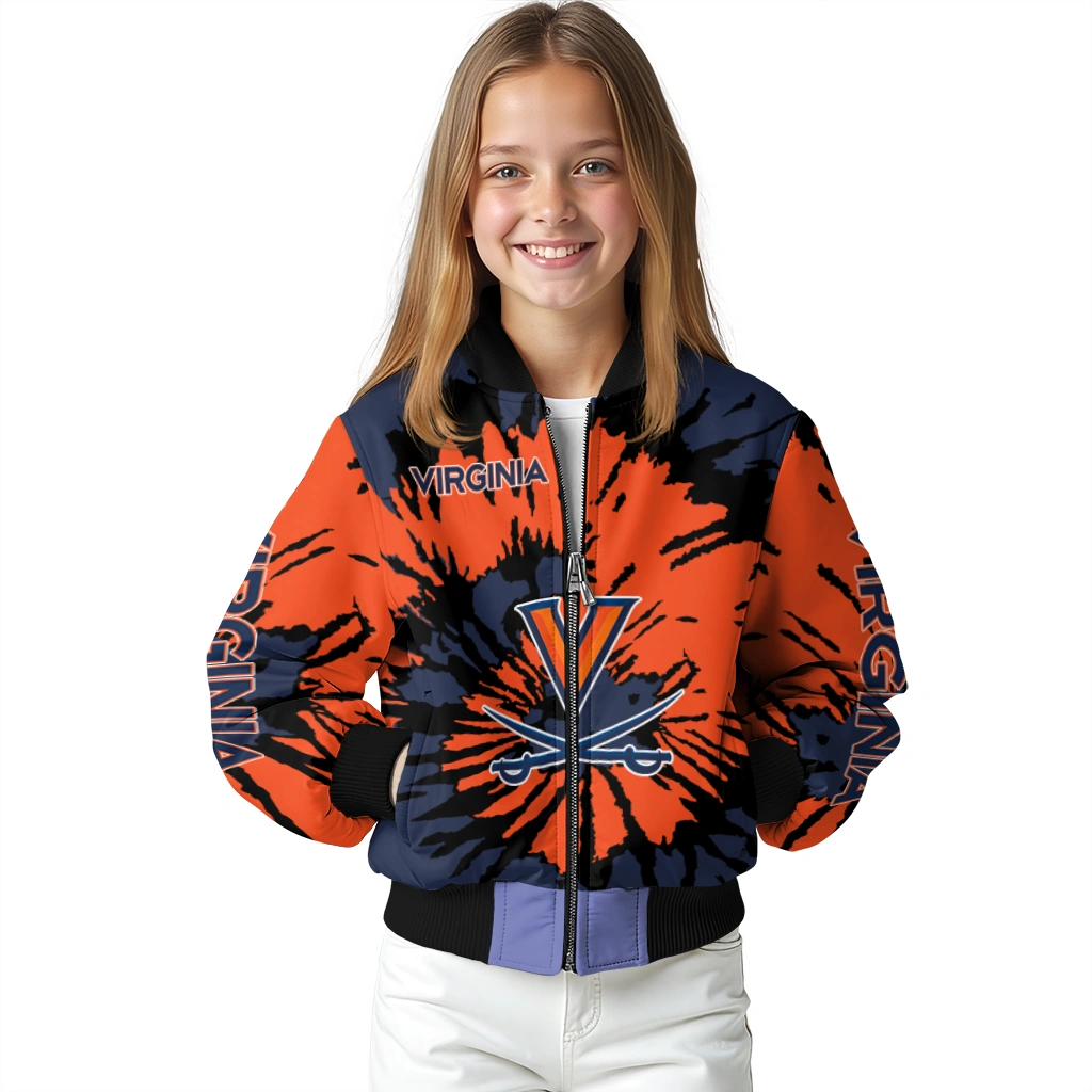 personalized virginia cavaliers burst splatter blue bomber jacket top rated personalized virginia cavaliers burst splatter blue bomber jacket top rated