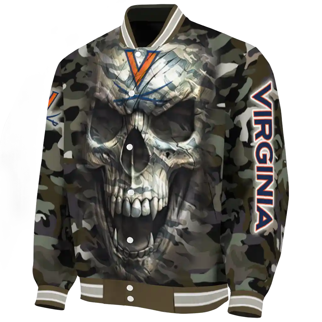 personalized virginia cavaliers camouflage skull camouflage varsity jacket best selling personalized virginia cavaliers camouflage skull camouflage varsity jacket best selling