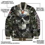 personalized virginia cavaliers camouflage skull camouflage varsity jacket best selling
