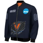 personalized virginia cavaliers claw mark blue bomber jacket best selling