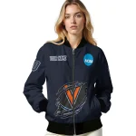 personalized virginia cavaliers claw mark blue bomber jacket best selling