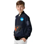 personalized virginia cavaliers claw mark blue bomber jacket best selling