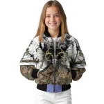 personalized virginia cavaliers deer skull camouflage white bomber jacket best selling