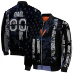 personalized virginia cavaliers star stripes blue black bomber jacket best selling