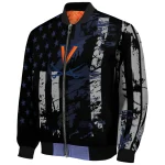 personalized virginia cavaliers star stripes blue black bomber jacket best selling