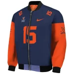 personalized virginia cavaliers team patch blue bomber jacket best selling
