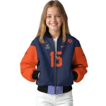 personalized virginia cavaliers team patch blue bomber jacket best selling