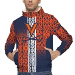 personalized virginia cavaliers tribal swirls blue windbreaker jacket best selling