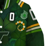 personalized virginia tech hokies shamrock vortex green varsity jacket best selling