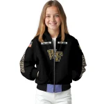 personalized wake forest demon deacons american flag skull black bomber jacket best selling