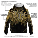 personalized wake forest demon deacons brick motion gold black windbreaker jacket best selling