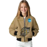 personalized wake forest demon deacons claw effect beige bomber jacket best selling