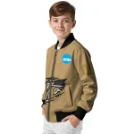 personalized wake forest demon deacons claw effect beige bomber jacket best selling