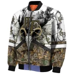 personalized wake forest demon deacons deer skull camouflage white bomber jacket best selling