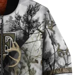 personalized wake forest demon deacons deer skull camouflage white bomber jacket best selling