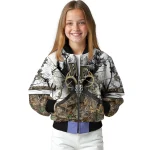 personalized wake forest demon deacons deer skull camouflage white bomber jacket best selling