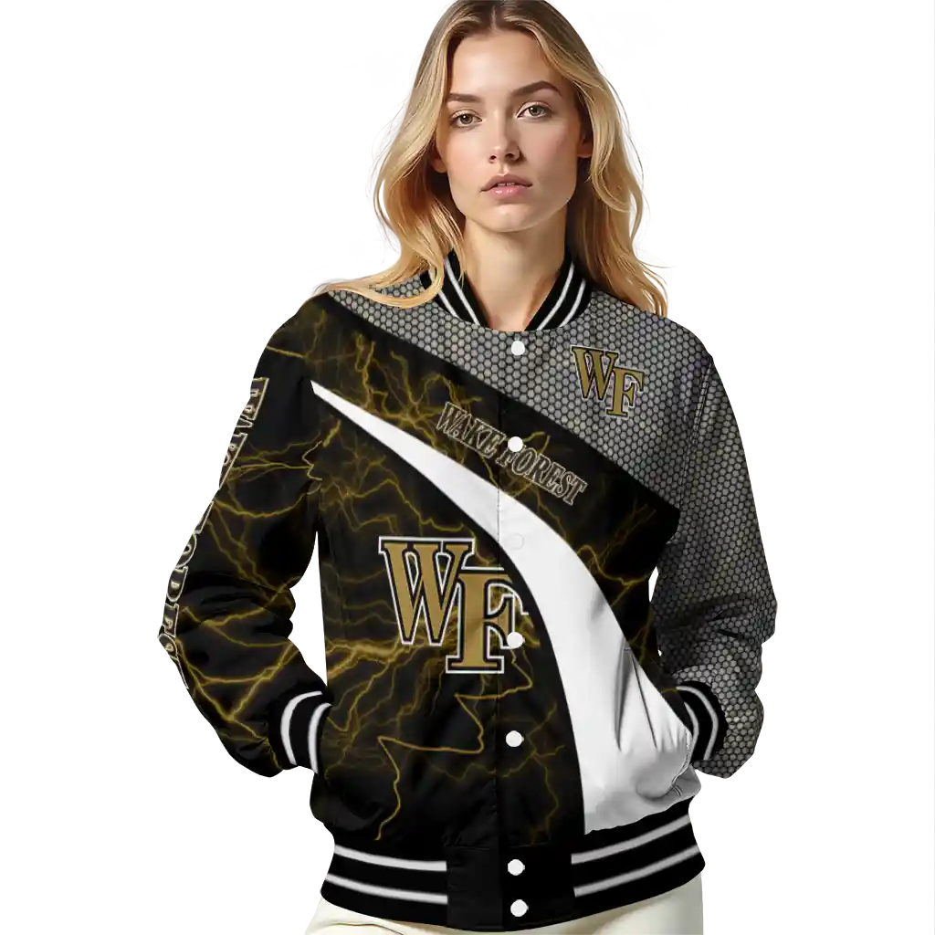 personalized wake forest demon deacons electric flash gold varsity jacket latest model personalized wake forest demon deacons electric flash gold varsity jacket latest model