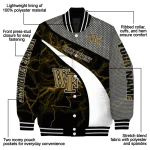 personalized wake forest demon deacons electric flash gold varsity jacket best selling
