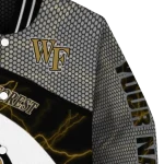 personalized wake forest demon deacons electric flash gold varsity jacket best selling