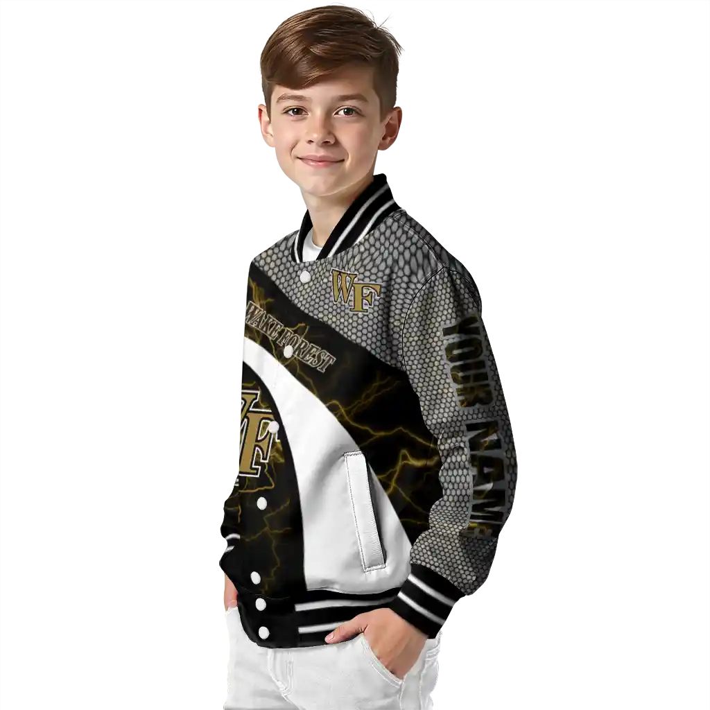 personalized wake forest demon deacons electric flash gold varsity jacket trendy personalized wake forest demon deacons electric flash gold varsity jacket trendy