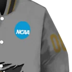 personalized wake forest demon deacons feral slash grey varsity jacket best selling
