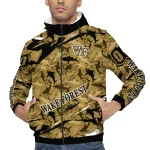 personalized wake forest demon deacons shark art gold windbreaker jacket best selling
