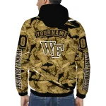 personalized wake forest demon deacons shark art gold windbreaker jacket best selling