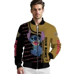 personalized wake forest demon deacons stitch laughing gold bomber jacket best selling