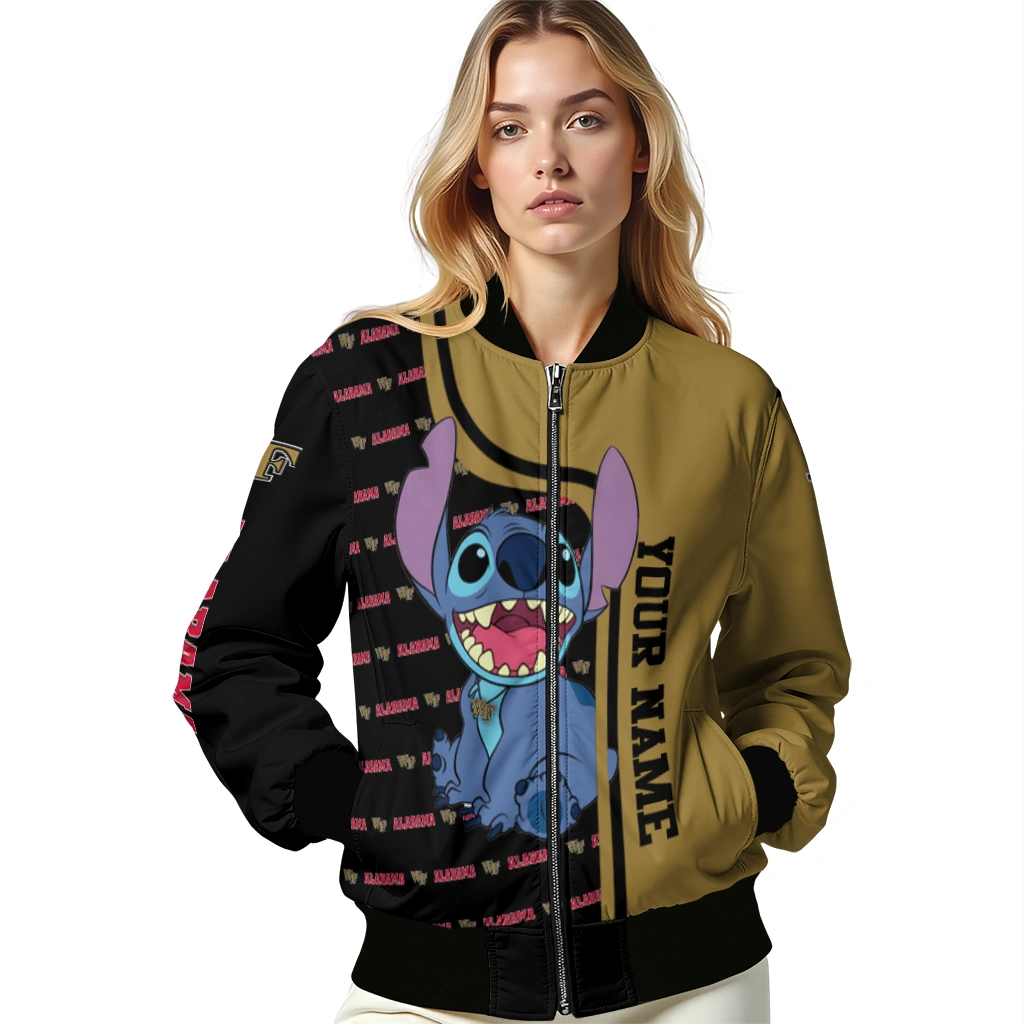 personalized wake forest demon deacons stitch laughing gold bomber jacket latest model personalized wake forest demon deacons stitch laughing gold bomber jacket latest model
